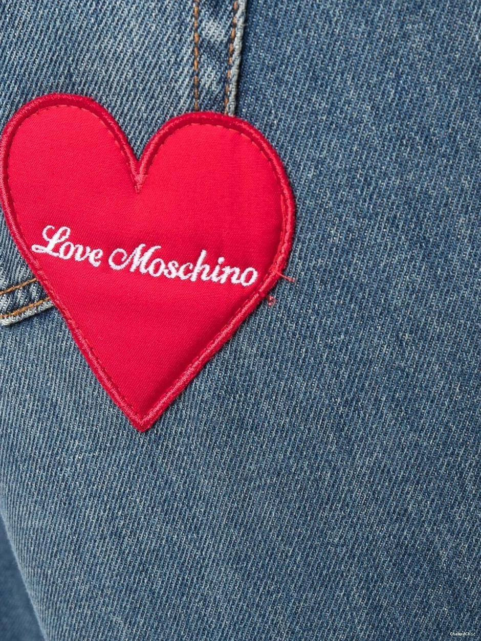 Cheap straight-leg Love mid-rise jeans Women Moschino 0425
